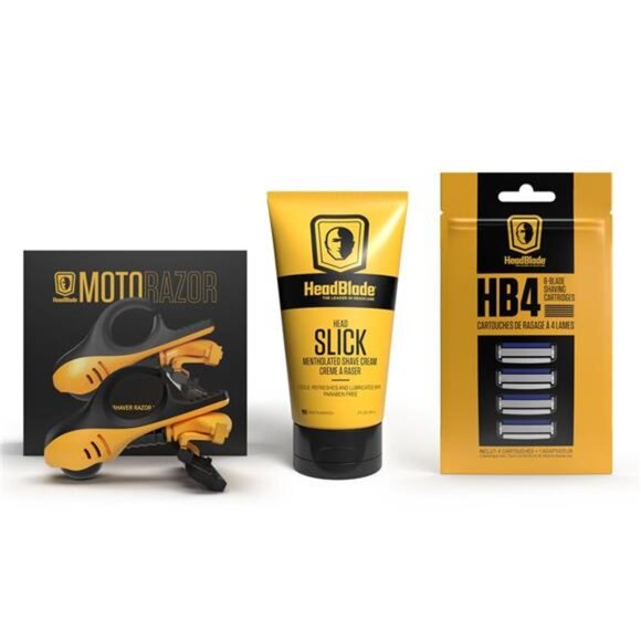 Men's Head Shaving Starter Kit with 5oz HeadSlick Shaving Cream, Shaving  Razor - Picture 2 of 7